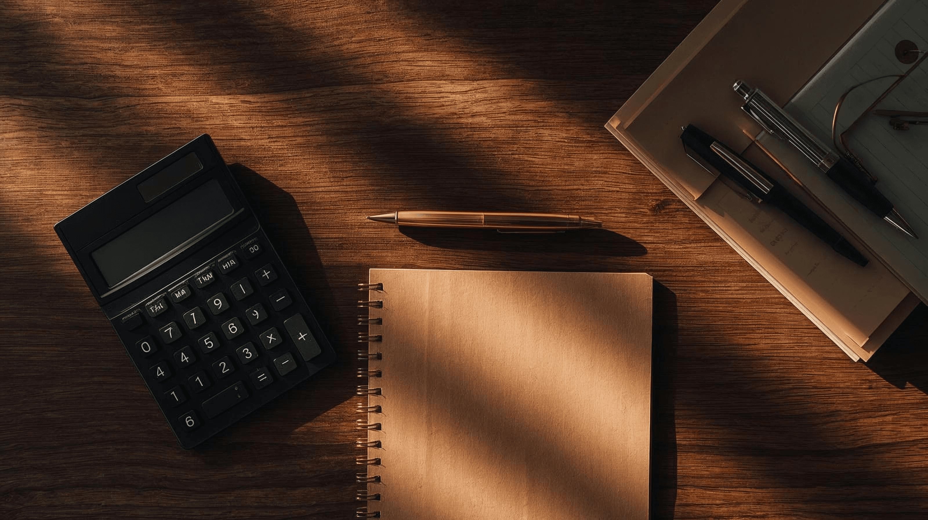 Calculator and tax forms