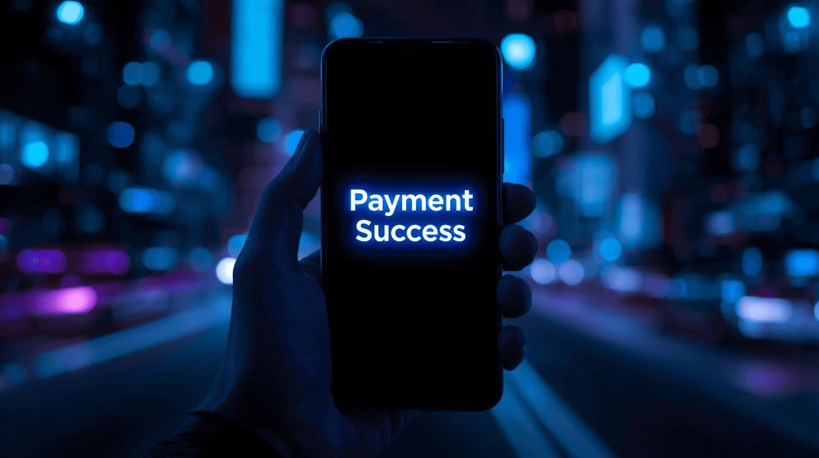 Person paying with mobile phone